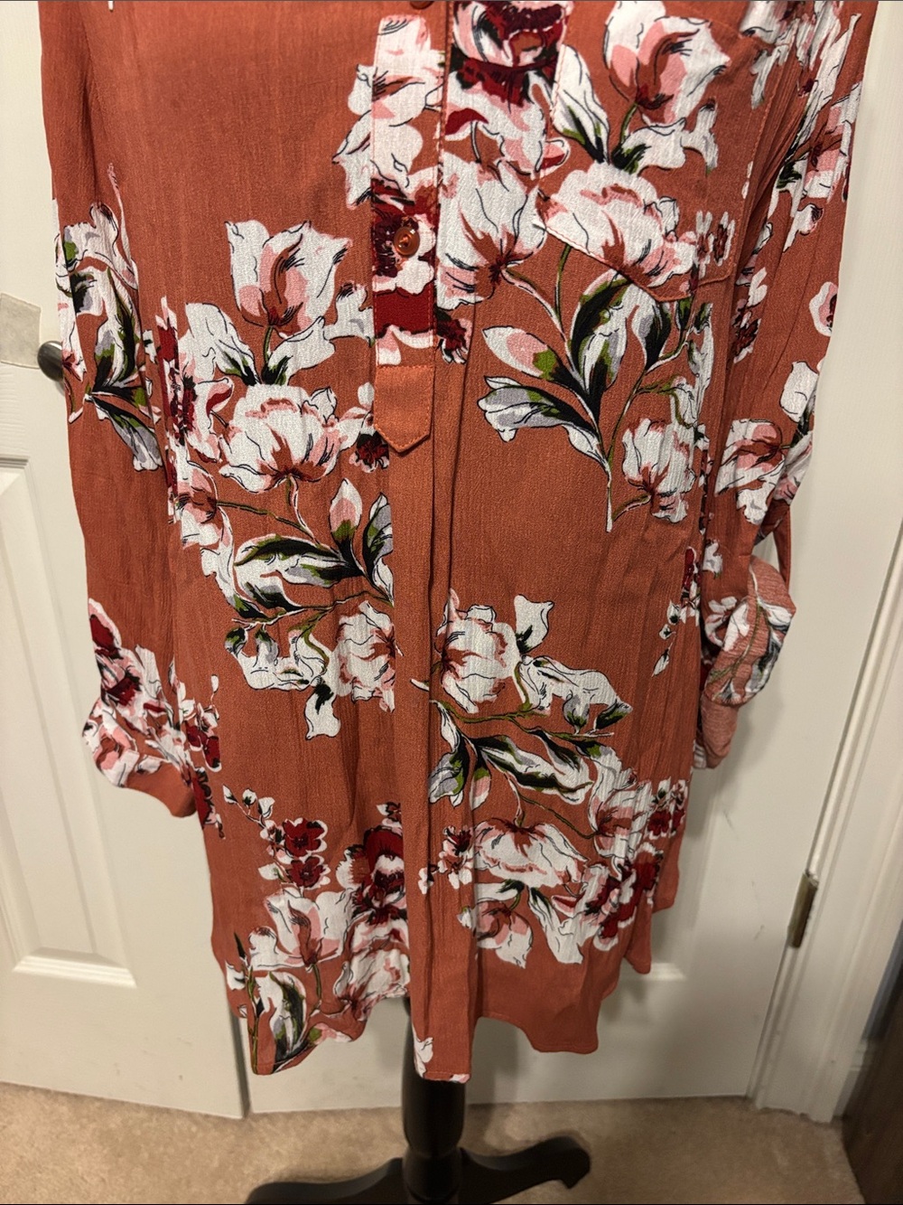 Fun2Fun Floral Smock Top - Picture 3 of 8